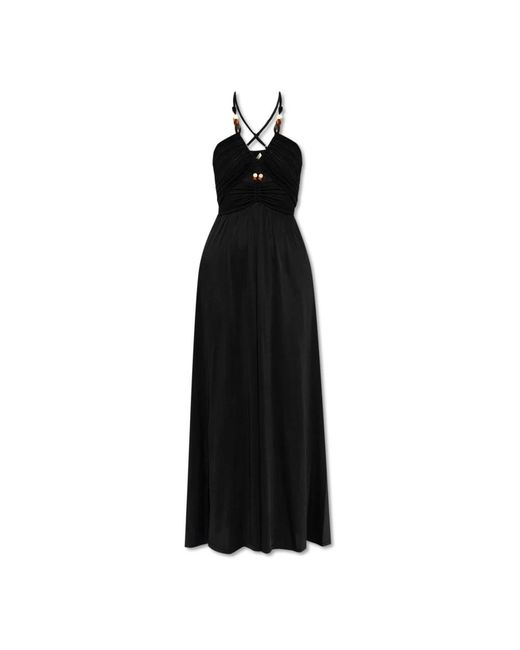 Diane von Furstenberg Black Kleid mit applikationen