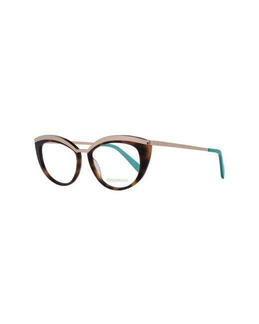Emilio Pucci Brown Glasses