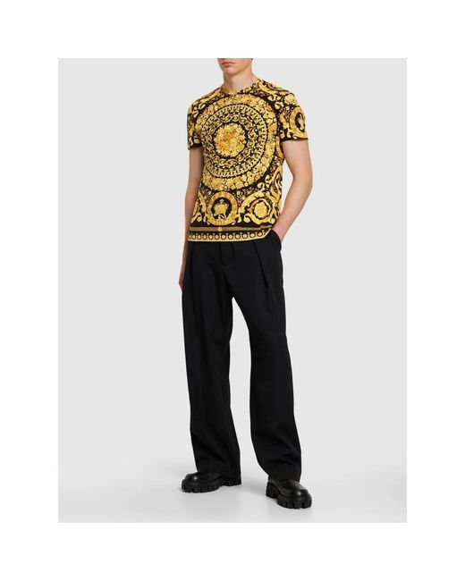 T-Shirts Versace de hombre de color Yellow