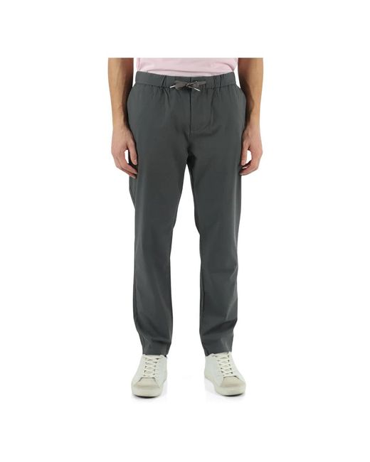 Sun 68 Gray Slim-Fit Trousers for men