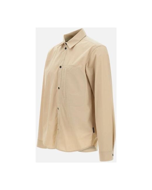 Woolrich Jassen ,Stad Snapknoop Overshirt in het Natural voor heren