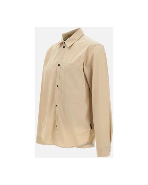Woolrich Jassen ,Stad Snapknoop Overshirt in het Natural voor heren