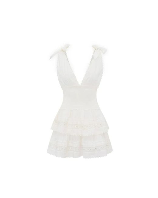 Short Dresses LoveShackFancy de color White