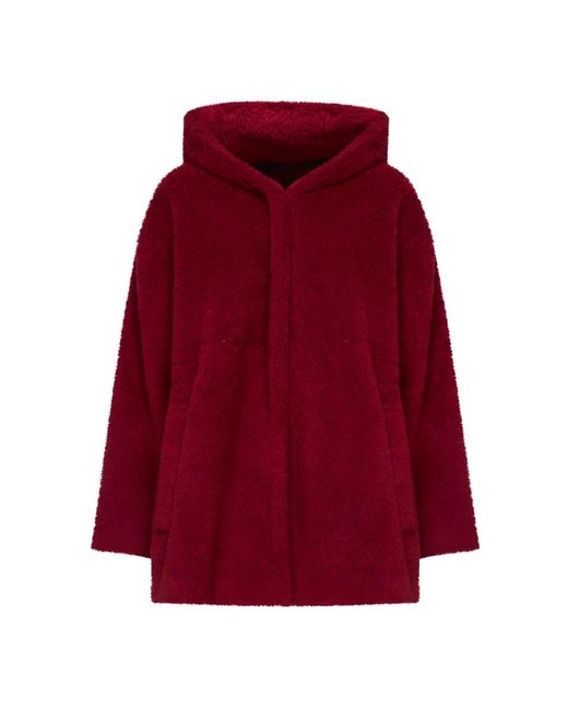 Weekend by Maxmara Red Faux Fur & Shearling Jackets