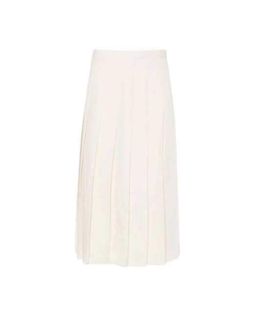 Ralph Lauren White Midi Skirts