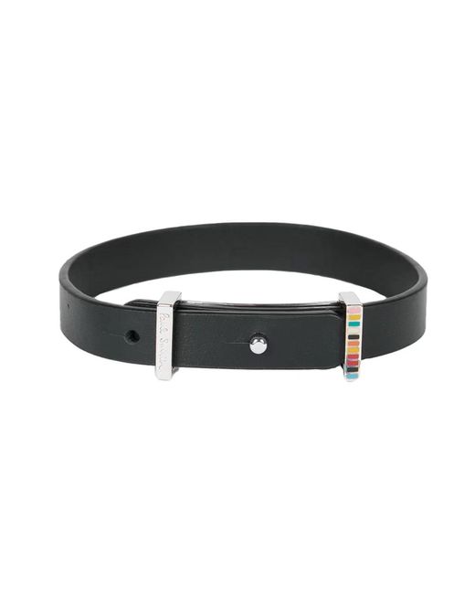 Paul Smith Black Bracelets for men