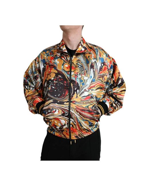 Bomber Jackets di Dolce & Gabbana in Red da Uomo