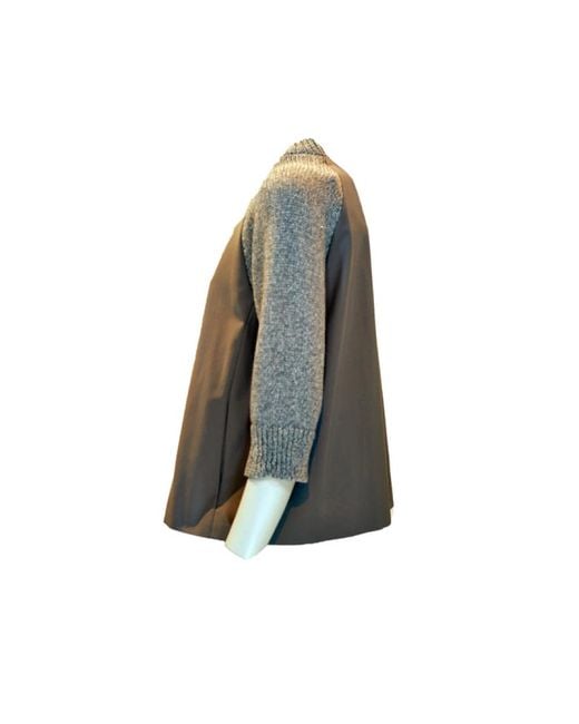 Herno Jassen ,Grijs ,Mini Cape in het Gray