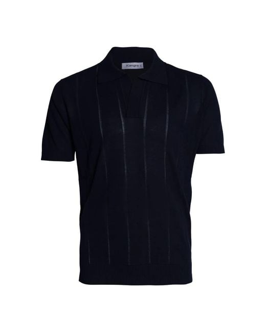 Kangra Blue Polo Shirts for men