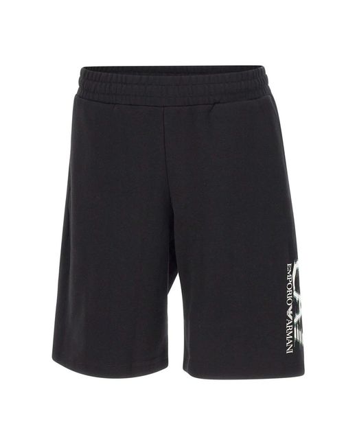 EA7 Blue Casual Shorts for men