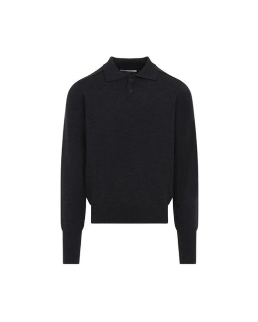 Studio Nicholson Sark Strick-Polo in Black für Herren
