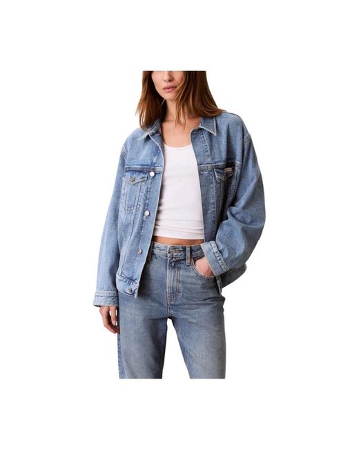 Denim Jackets Calvin Klein de color Blue