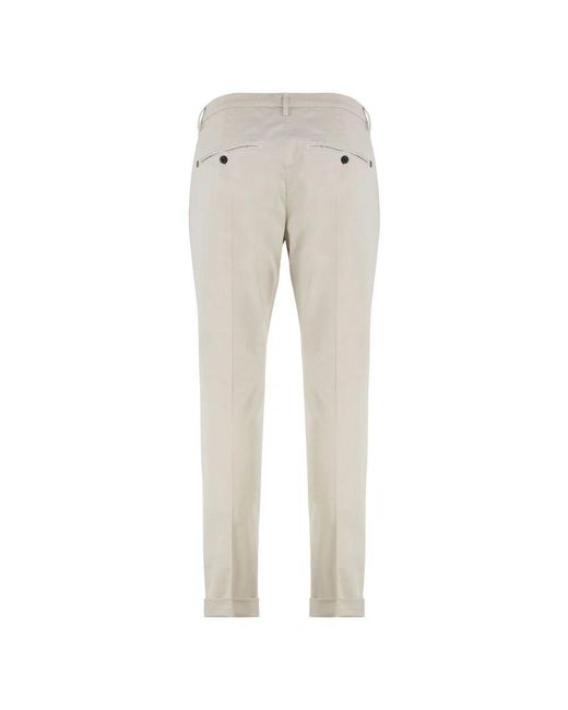 Slim-Fit Trousers di Dondup in Gray da Uomo