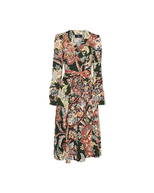 Etro Natural Midi Dresses