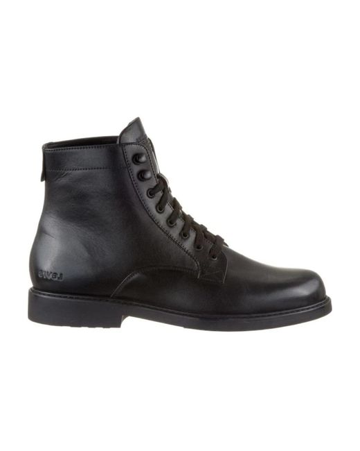 Levi's Black Lace-Up Boots for men