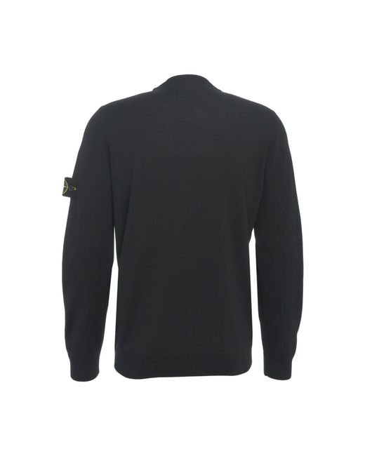 Stone Island Blue Round-Neck Knitwear for men