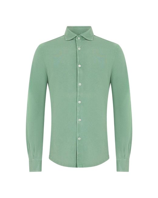 Fedeli Green Casual Shirts for men