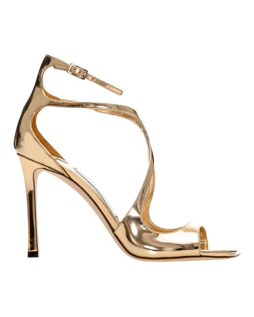 Jimmy Choo Metallic High Heel Sandals