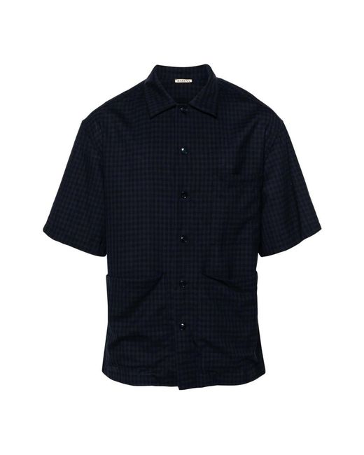 Barena Blue Short Sleeve Shirts for men