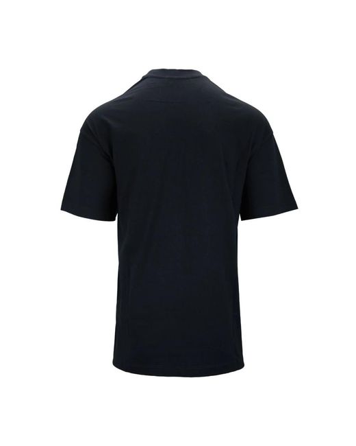 MSGM Tops ,Zwart ,Katoen T-Shirt Van Katoen Met Grafische Print in het Black voor heren