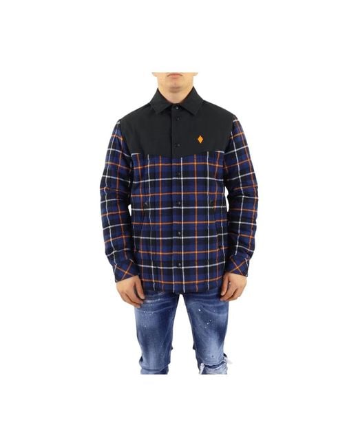 Marcelo Burlon Blue Casual Shirts for men