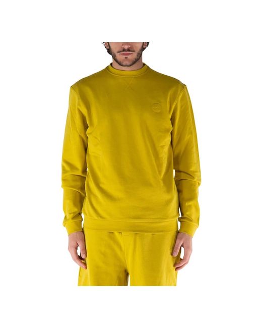 Felpa in pile alla moda di Ciesse Piumini in Yellow da Uomo