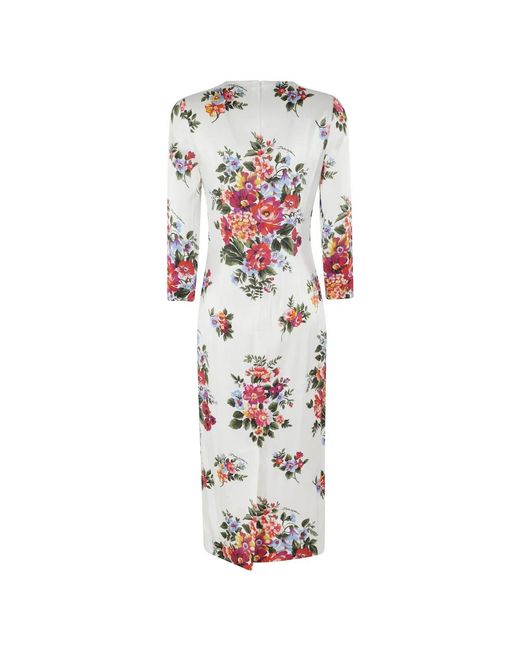 Dolce & Gabbana White Midi Dresses