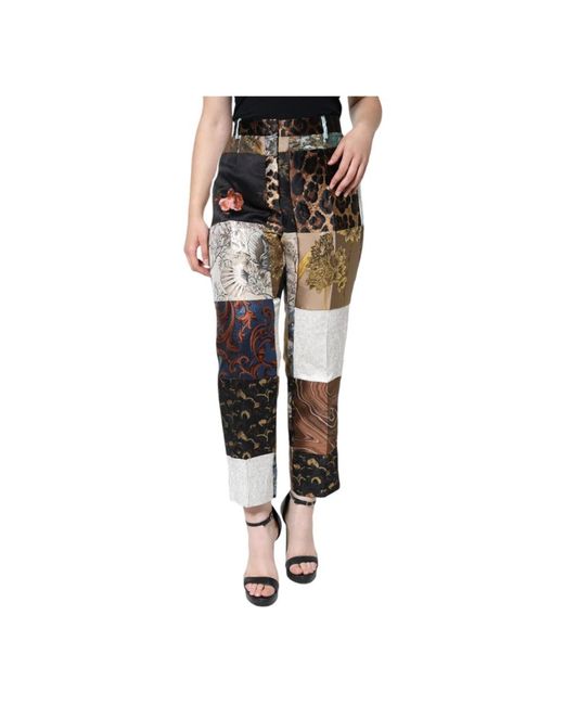 Dolce & Gabbana Black High waist tapered hose