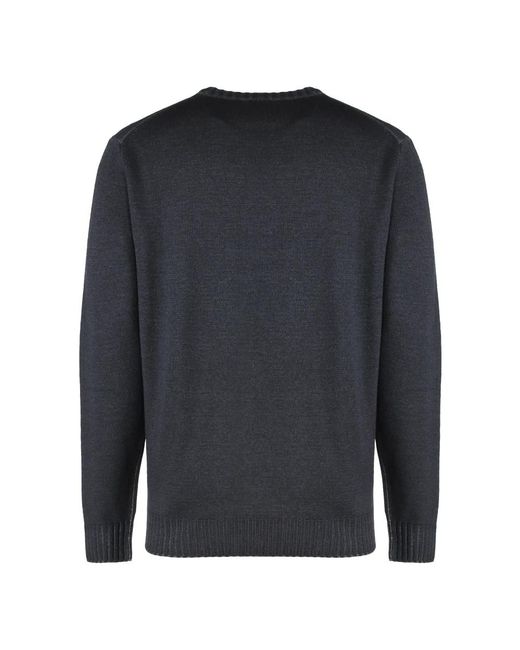 Moorer Blue Round-Neck Knitwear for men