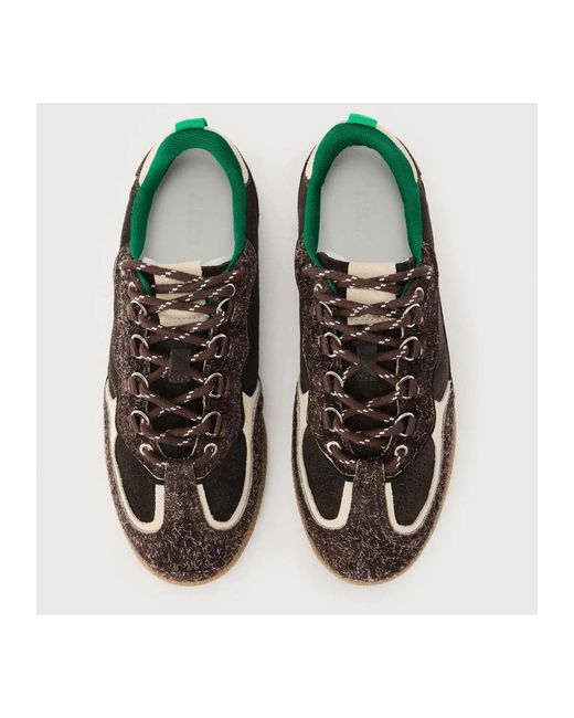 Alohas Brown Braune Trekking-Sneaker Mit Wildleder-Details