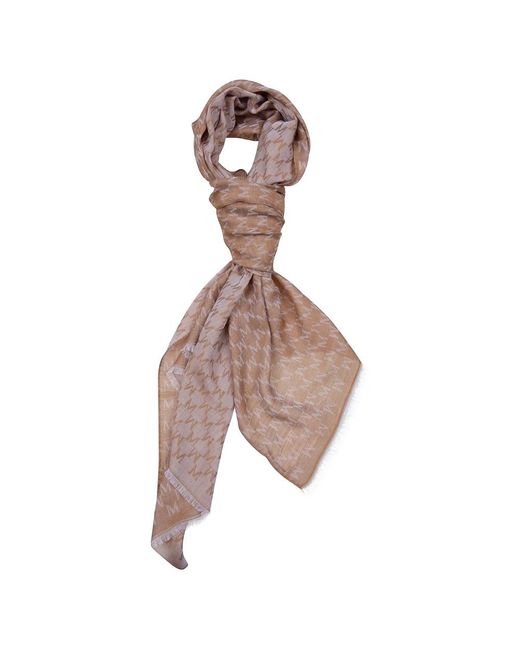 Max Mara Brown Cotton Blend Stole