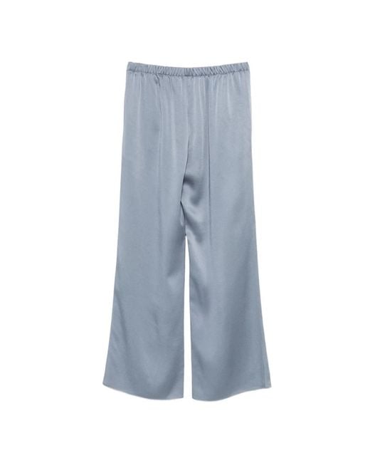 Wide Trousers Le Tricot Perugia en coloris Blue