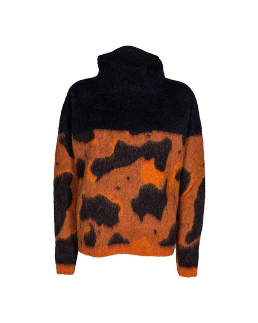 Laneus Orange Turtlenecks