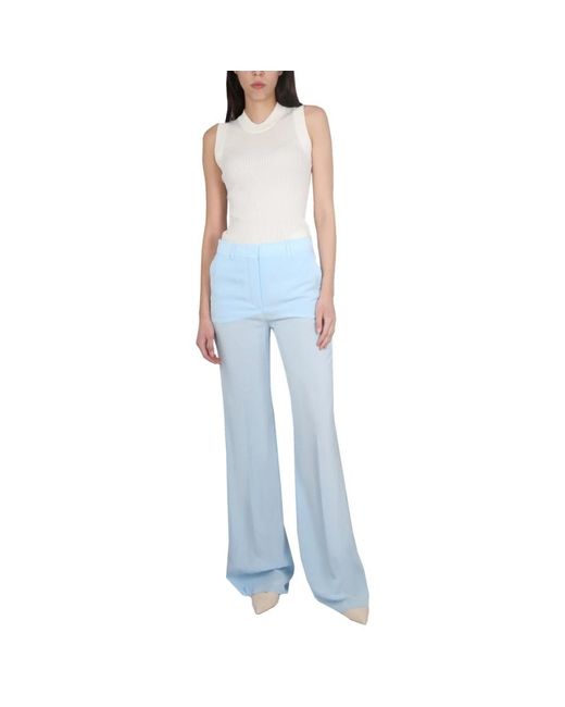 Max Mara Blue Wide Trousers