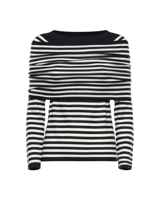 Max Mara Black Round-Neck Knitwear