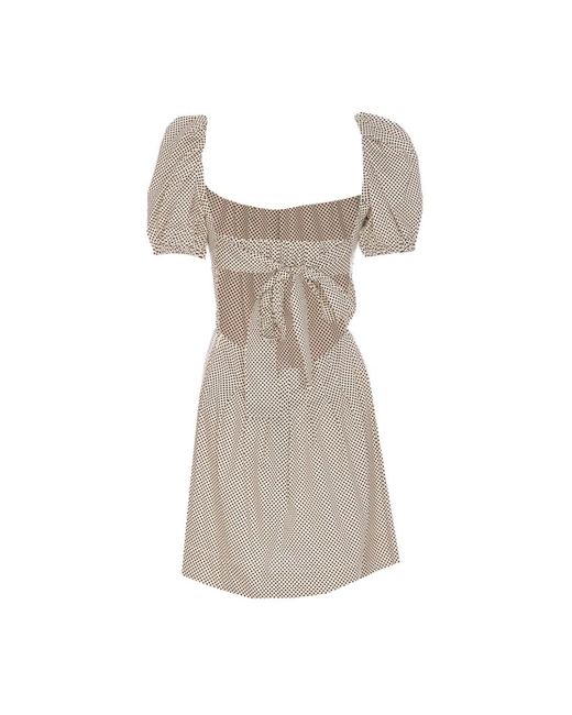 Elisabetta Franchi Natural Short Dresses