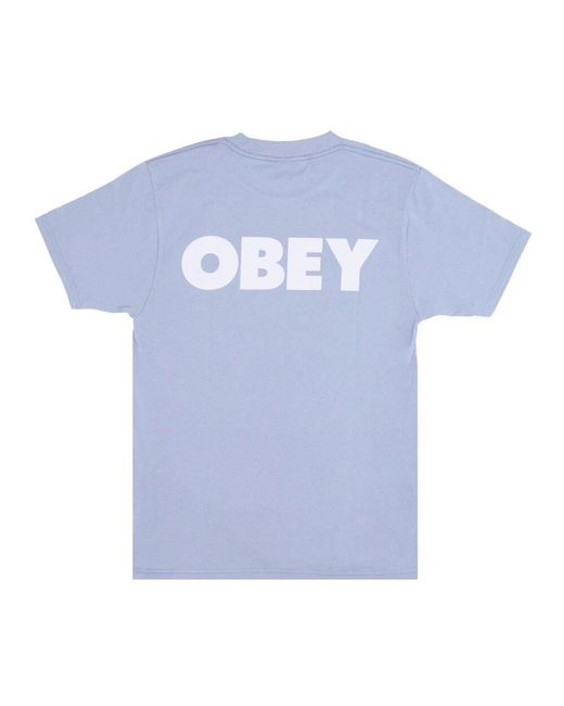Obey Blue T-Shirts for men