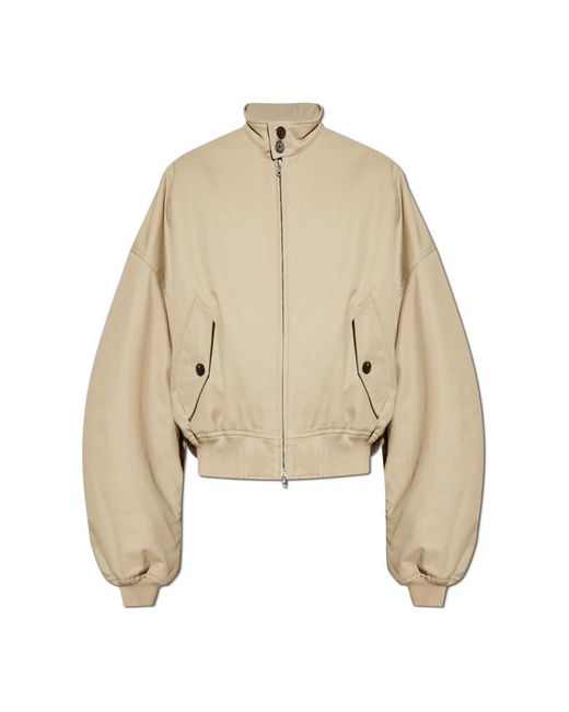 Balenciaga Isolierte Jacke Mit Stehkragen in Natural für Herren