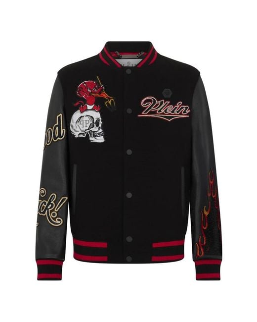 Bomber Jackets Philipp Plein de hombre de color Black