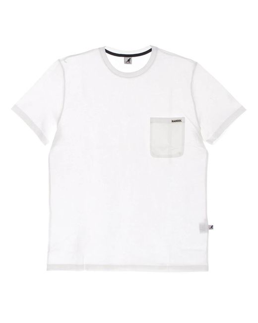 Kangol Tops ,Wit ,Katoen Heritage Taped Tee Off in het White voor heren