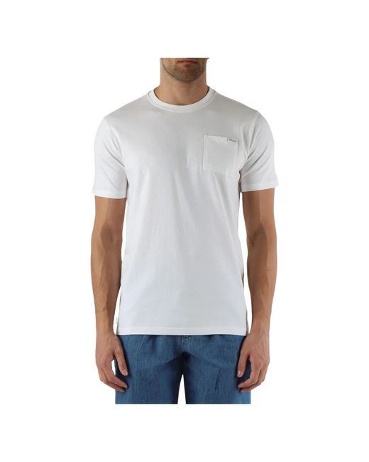 Aquascutum Baumwoll active pocket t-shirt in White für Herren