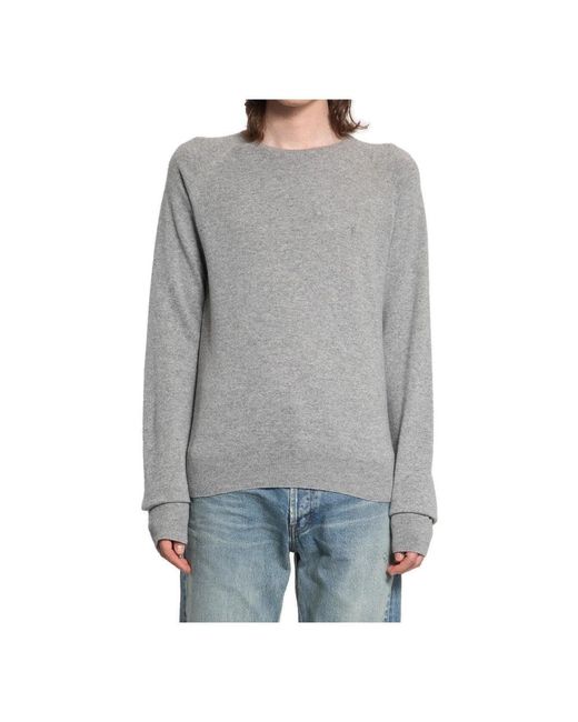 Saint Laurent Gray Cashmere Knitwear for men