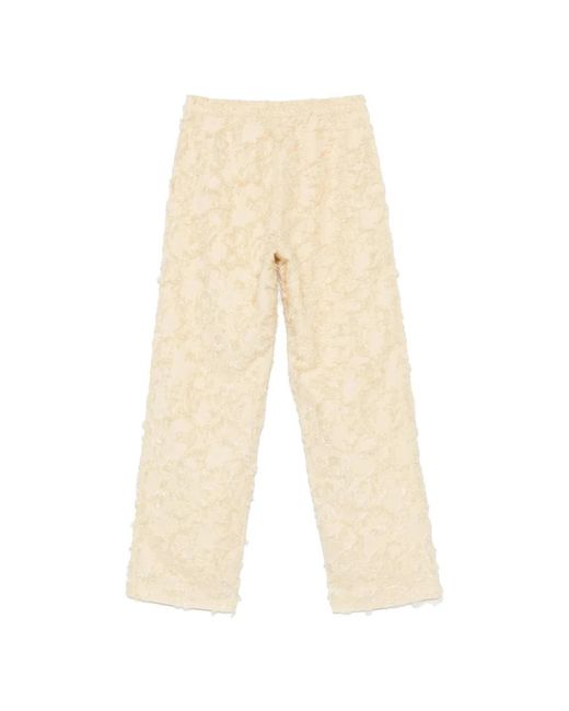 Samsøe & Samsøe Broeken ,Stoffige Gele Satove Broek in het Natural