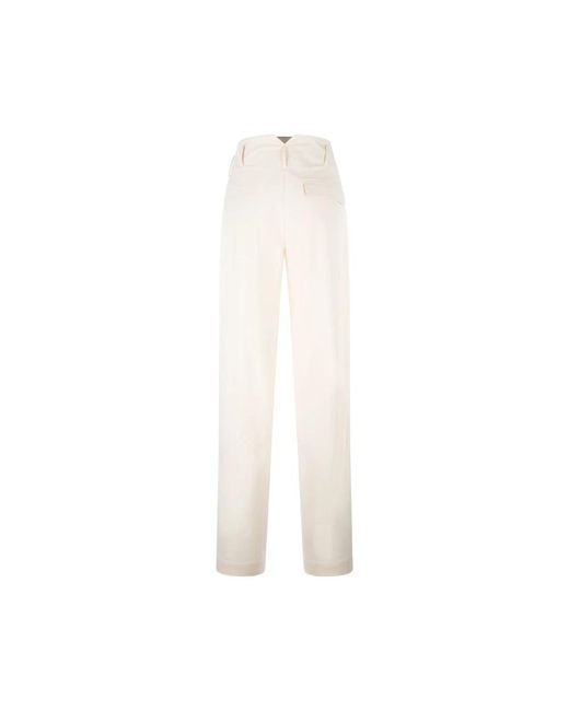 Trousers > wide trousers Genny en coloris White