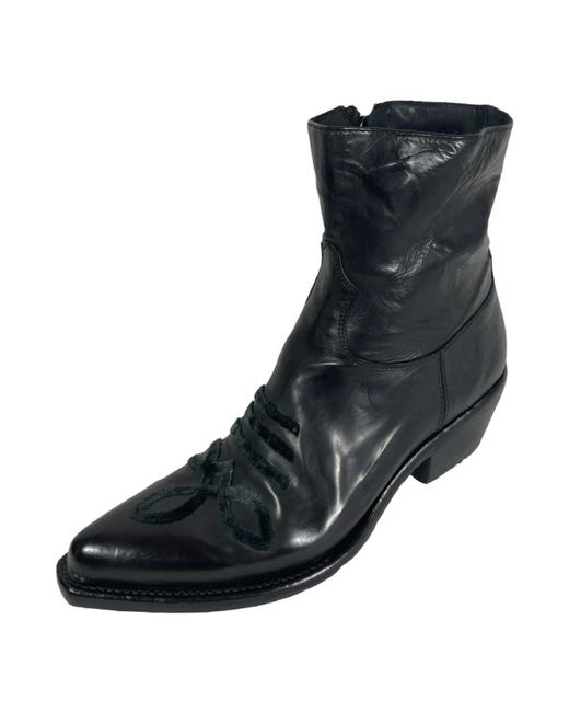 LEMARGO Black Cowboy Boots