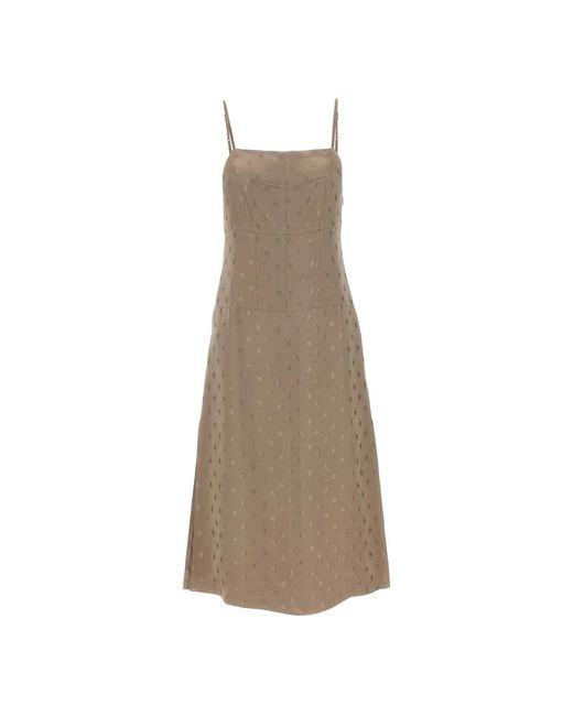 Fendi Natural Midi Dresses