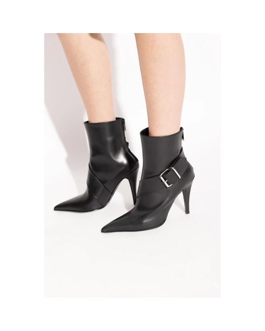 McQueen Black Heeled Boots