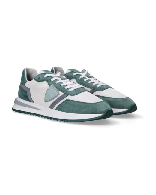 Philippe Model Blue Sneakers for men