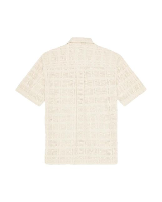 Les Deux White Short Sleeve Shirts for men