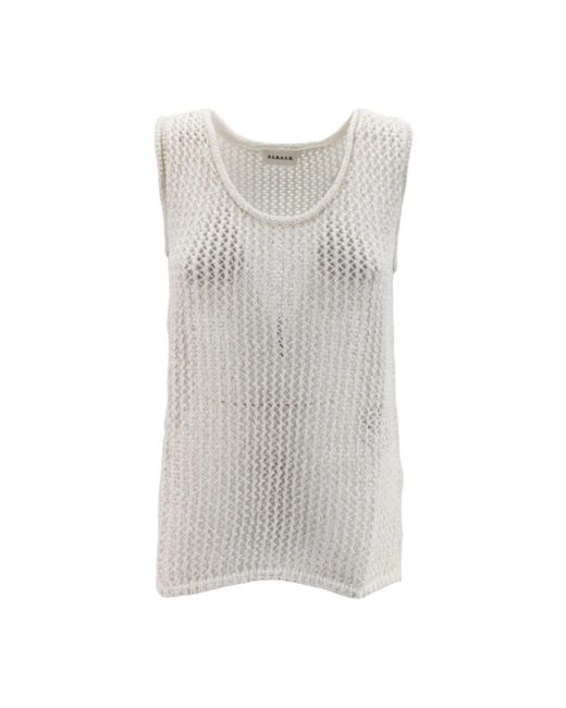 Sleeveless Tops P.A.R.O.S.H. en coloris Gray
